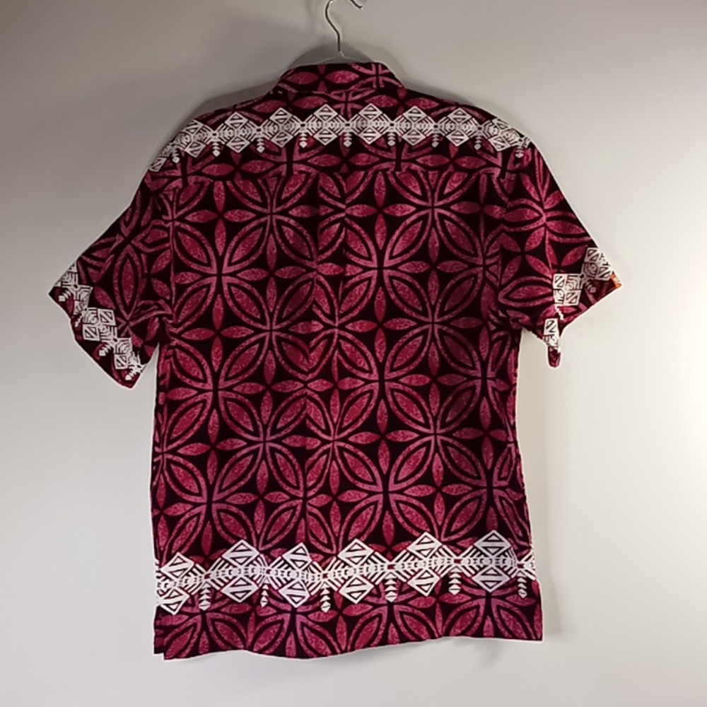 Tanoa Hawaiian Casual Button Up Shirt Men's Size L - Picture 14 of 16